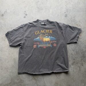 Men’s XL Oversized Heavy Shaka Wear Glacier National Park Tee